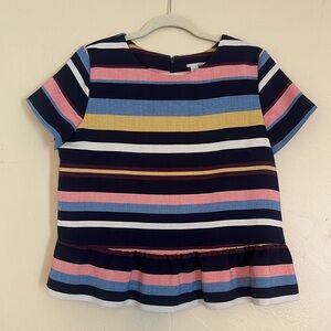 EUC. Halogen peplum blouse